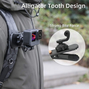 Support de fixation pour le corps pour la randonnée et le cyclisme POV pour <span class=keywords><strong>GoPro</strong></span> <span class=keywords><strong>11</strong></span> <span class=keywords><strong>Mini</strong></span> 12 Insta360 PC, support de sac à dos, sangle d'épaule, clip, sac, mains libres - Product Image 5