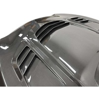Nouvelle Couvercle de Moteur en Fibre de Carbone de Haute Qualité pour Infiniti Q50 Style V, Installation par Vis avec Boulons