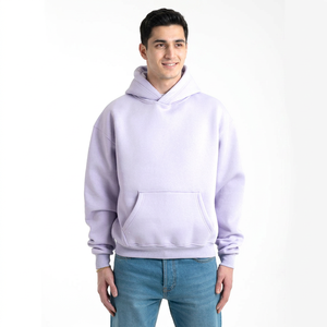 Custom Logo 100% Cotton Men's Fitness Pullover Jogging <b>Sweatshirts</b> Embroidered Plain Hooded Tracksuit for Winter Season Applique - Product Image 1