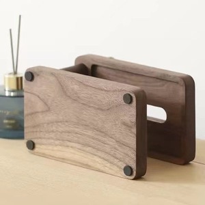 Wooden Desktop Tissue Box Beechwood Free Standing Multipurpose Home Use - Product Image 4