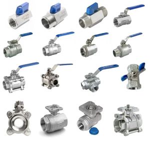 Vanne à bille en acier inoxydable 304 316 NPT BSP BSPT Deux pièces 1000WOG Filetée Manuelle Eau Vanne OEM - Product Image 2