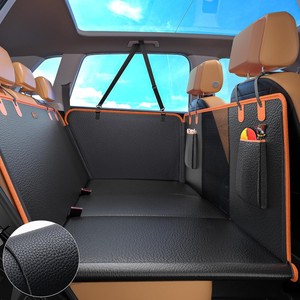 Der beliebteste PU-Leder-Hund Autos itz bezug Kratz fester rutsch fester Rücksitz bezug mit hartem Boden verlängerung für Haustiere - Product Image 1