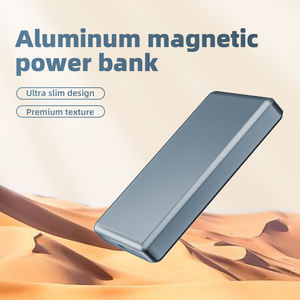 Venta caliente portátil magnético ultra delgado banco de energía 10000mAh inalámbrico 15W banco de energía de aluminio magnético - Product Image 3