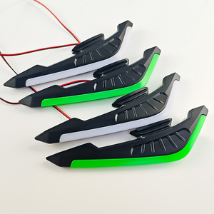 Ailerons latéraux LED Qiangye pour moto, 20 cm, pièces de modification universelles pour la décoration de la carrosserie de scooter - Product Image 1