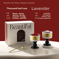 Caja de Regalo de Flores de Cera de Soja Hechas a Mano, Modernas y de Alta Gama, para Bodas, Cumpleaños, Decoración Aromática, Camelia