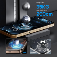 HEYBINGO E Touch 360 Cover O-Fold Verre Trempé Anti-Espion pour iPhone 17 16 15 Pro Max Film de Confidentialité Anti-Poussière