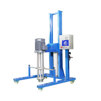 Homogénéisateur à levage pneumatique 100L-1000L mélange de pâte mélangeur à haut cisaillement disperseur mélangeur de liquide industriel