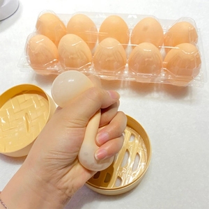 Huevos falsos para niños, Juguetes DIY, conchas de plástico de simulación pintadas, Juguetes Divertidos para enseñanza de guardería - Product Image 2