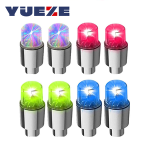 Feux clignotants à LED pour roues de voiture Valve de buse de pneu Avertissement lumineux Lampe décorative <span class=keywords><strong>Auto</strong></span> Motorcycle Bicycle Valve Cover Accessories - Product Image 1