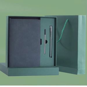 Carnet A5 en cuir de chèvre de luxe de haute qualité, promotionnel, épais, élégant et orienté vers le monde des affaires - Product Image 3