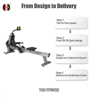 Máquina de Remo Profesional Comercial, Equipo de Ejercicio para Gimnasio, Fabricante de Equipos de Fitness, Precio Directo de Fábrica al por Mayor
