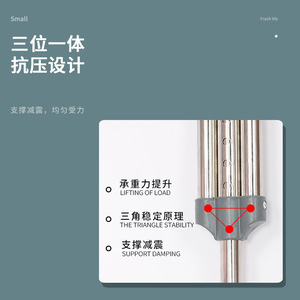 XileDian Armpit Crutch Stainless Steel Aluminum Alloy Height Adjustable For Leg Support <b>Walking</b> Aid - Product Image 4