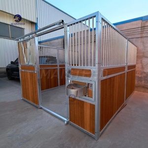 คอกม้าสำเร็จรูป MAISTEED แบบพกพา กล่องคอกม้าแบบโมดูลาร์ แผงคอกม้าเหล็กชุบสังกะสี คอกม้าประกอบสำเร็จ - Product Image 1