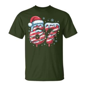 Camiseta 67 Meme Six Seven Christmas Candy Cane Drip - Product Image 1