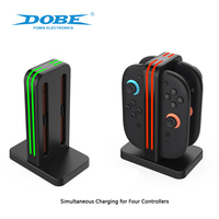 Station de charge 4-en-1 Joy-Con avec lumière RGB pour NS2 Nintendo Switch 2, support de charge pour manettes, accessoires TNS-3192B