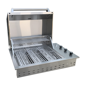 Premium Heavy-Duty Luxury Drop-in Stainless Steel Outdoor Gas LPG NG Butane <b>BBQ</b> Grill Adjustable Burners Electronic Pulse - Product Image 2