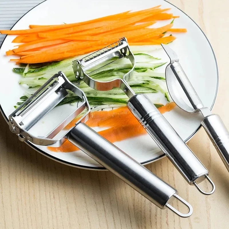 Кухонная терка для овощей, измельчитель из нержавеющей стали с логотипом на заказ, для чистки картофеля, моркови, нарезка для нарезки соломкой