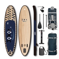Planche de Paddle gonflable en bois, vente en gros, pêche Sup australie