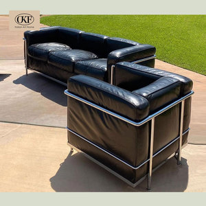 OKF Divano Componibile Moderno di Lusso Minimalista in Pelle, Personalizzabile nel Colore, Arredamento per <span class=keywords><strong>Soggiorno</strong></span> di Villa - Product Image 3