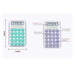 <span class=keywords><strong>8</strong></span> <span class=keywords><strong>bit</strong></span> văn phòng hàng ngày rõ ràng nút Silicone Bỏ Túi máy tính xách tay dễ thương nhỏ bỏ túi Máy tính để bàn kỹ thuật số nhỏ - Product Image 5