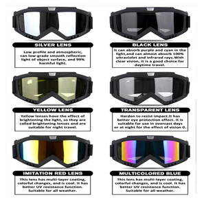 Ветрозащитные легкие очки для активного отдыха, HD-очки для мотоциклов, сноуборда, езды на велосипеде, мужские солнцезащитные очки с защитой от УФ-излучения, сменные линзы - Product Image 6