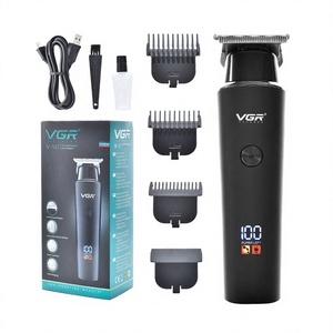 Vgr937 Cortadora de Pelo LCD Profesional para Salón, para Peinar Cabello Graso, Recortadora con Cuchillas de Acero Inoxidable Lavables V-937 de Calidad Profesional - Product Image 1