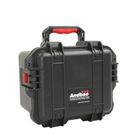 Boîte de rangement pour équipement en plastique dur PP durable avec poignée, étanche, résistante aux chocs, boîte à outils de protection pour utilisation en extérieur