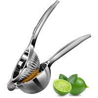 TOALLWIN Presse-agrumes manuel en acier inoxydable antidérapant pour cuisine et bar, presse-orange, citron, lime – Offre spéciale