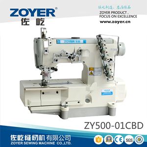 Zoyer ZY500-01CBD Large Square Head 3-Needle 5-Thread Direct Drive Coverstitch Sewing Machine - Product Image 4