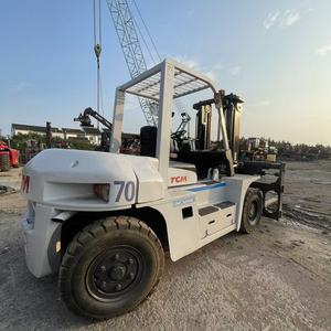 Japanese diesel <b>forklifts</b> 5ton 7ton 10ton 15ton TCM <b>forklifts</b> Used original Triplex mast <b>forklifts</b> with high performance cheap - Product Image 1