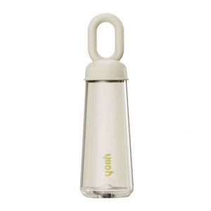 Uoih <b>Reusable</b> Water Bottle With Built-In Handle And Flower Charm For Children Travel Hiking Camping Bpa Free Plastic Drinkware - Product Image 2