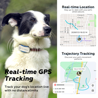 Collar Inteligente para Perros con GPS 4G, Plástico, Ubicación en Tiempo Real, Alertas de Geocerca, Luz LED, Indicaciones Sonoras, Monitor de Salud, Diagnóstico por IA