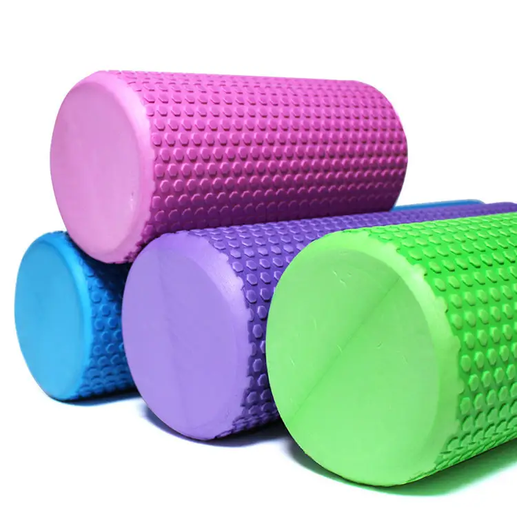 Best Selling EVA Solid Foam Roller with Floating Point for Yoga Pilates exercise Solid Yoga Column Eva Fitness Equipment