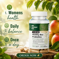 Capsules de probiotiques de haute qualité, personnalisables, 30 pièces, formule sûre pour les adultes, applications d'apport nutritionnel quotidien