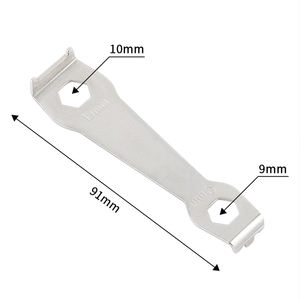 MUQZI Clé à vis pour plateau de bicyclette 9mm 10mm Plaque de pédalier Boulons Clé à molette - Product Image 3