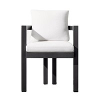 Ensemble de salle à manger en métal de style américain pour l'extérieur, tables et chaises, jardin, cour, villa, hôtel, meubles personnalisables, modèle B11-033