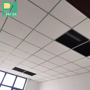 Plaques de <span class=keywords><strong>plafond</strong></span> en fibres minérales <span class=keywords><strong>600x600</strong></span>, plafonds acoustiques artistiques avec design perforé - Product Image 5