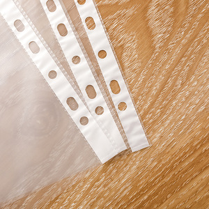 Lidemei 11-Hole Transparent Document Bag <b>A4</b> Size PVC Binder Protector File Organizer Loose-Leaf <b>Folder</b> Accessory - Product Image 2