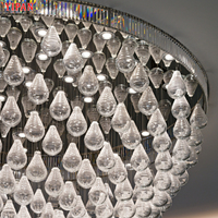 Nouveau Design Gourde Forme Verre Blanc Suspension Ascenseur Entrée Zone de Loisirs Led Lustre