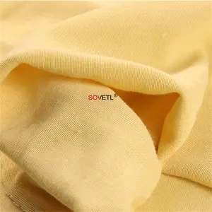 Cut Resistant Aramid 1414 Knitted Fabric Double Knit Comfortable Fabric Aramid With Wire Heat Resistant Gloves Fabric