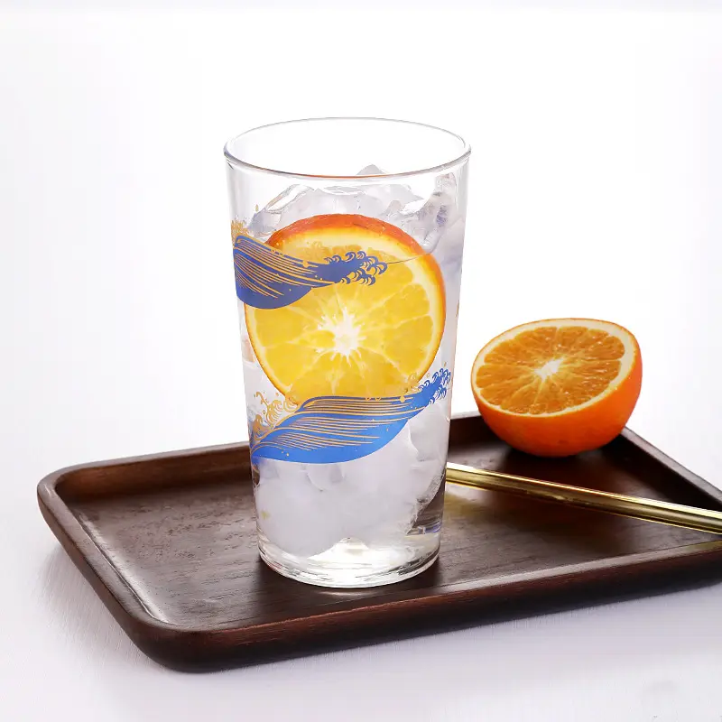 Offre Spéciale 2024 nouvelle tasse en verre en forme de whishey de style pour boire du vin de vodka dans la cuisine à domicile avec impression