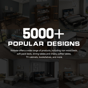 เตียงโลหะสองเตียงขนาดทวินไซส์ทันสมัย พร้อมตู้เสื้อผ้า โต๊ะรูปตัวแอล ชั้นวางของ/ชั้นเก็บของ สำหรับห้องนอนอพาร์ตเมนต์ มีบริการ ODM/OEM - Product Image 4