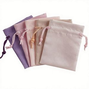 Pochette carrée en coton sergé épais avec couleurs mélangées, logo personnalisé imprimé, sac d'emballage personnalisé pour une utilisation promotionnelle - Product Image 1