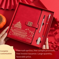 Kit de Carnet de Notes Créatif et Culturel pour Cadeau d'Affaires, Ensemble de Journaux en PU avec Impression à Chaud, Logo Personnalisé Multicolore, Souvenir de Luxe