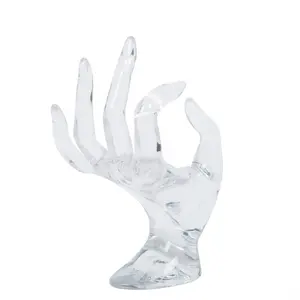 A1 espositore per gioielli in gesso di alta qualità anello personalizzato collana orecchino stampo busto Stand portagioie bianco supporto a mano