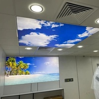 Material de decoración de pared de techo ZHIHAI, caja de luz regulable de alta calidad, membrana de techo elástica de tela