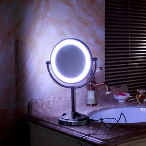 <span class=keywords><strong>360</strong></span> degrés Rotation Double Face Tableau 30x miroir grossissant avec lumière - Product Image 2