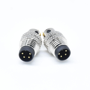 Conector M12 Personalizado, Código A, 4 Pines, Macho y Hembra, con Ranuras, Blindado, Impermeable IP67, Directo de Fábrica, Soldable, Modulable - Product Image 3