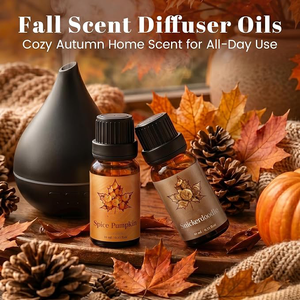 Coffret d'huiles <span class=keywords><strong>parfum</strong></span>ées d'automne pour diffuseurs d'ambiance, 6 x 10 ml, avec senteurs Épices, Citrouille, Érable, Beurre, pour la fabrication de bougies et de savons, cadeau de fêtes - Product Image 5