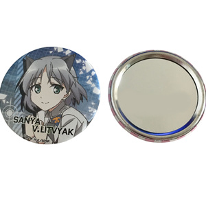 מגנט מקרר מודרני עגול וידידותי לסביבה מפח מצופה עם מדבקה מגנטית, סיכת מתכת ופותחן בקבוקים - Product Image 2